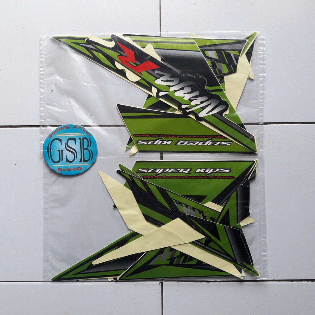 Striping Stiker Motor Kawasaki Ninja R 2014 Hijau Shopee Indonesia