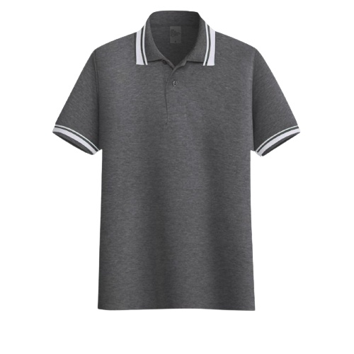 Noveli wear - Kaos polo shirt polos Misty Abu Tua kerah stripe | kaos kerah seragam pria dan wanita