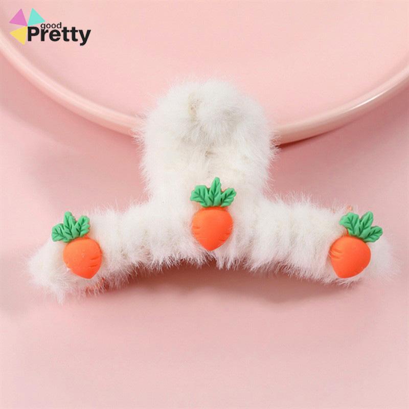 Love Plush Hairpin Fashion Imitasi Kelinci Rambut Temperamen Curling Clip - PD