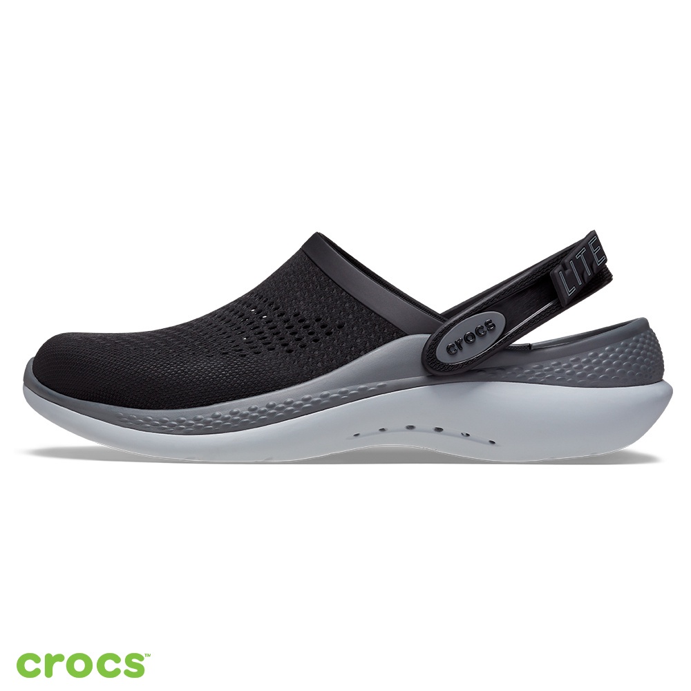 Crocs Literide 360  / Sandal Pria / Sandal Wanita / Sandal Karet / Sandal Anti Air - Black Gray