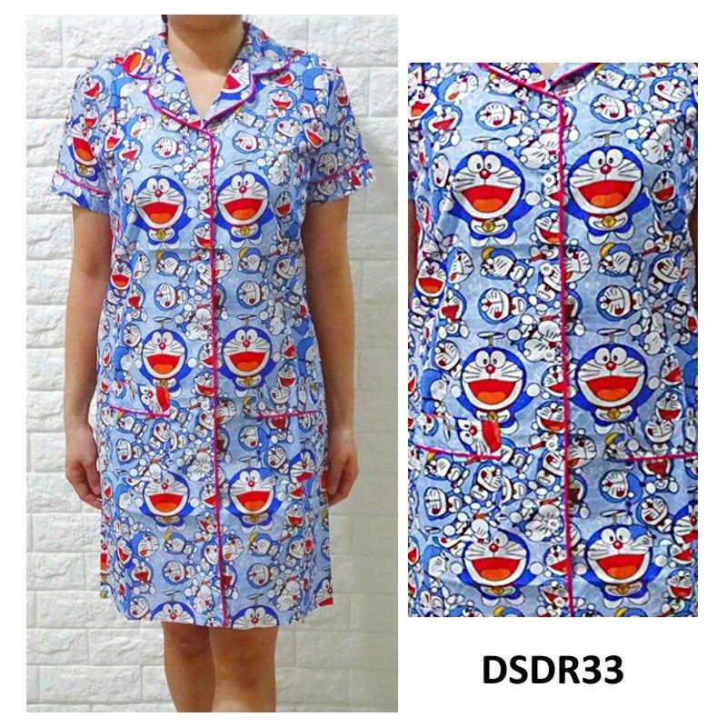 DSDR33 - Daster Katun Jepang Doraemon Happy Fly