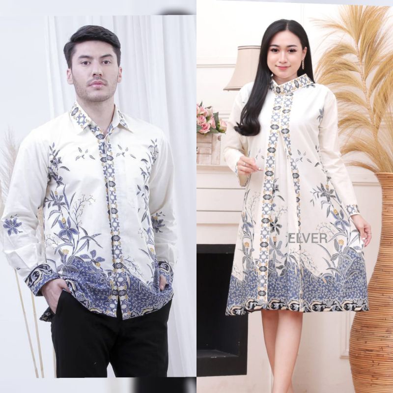 COUPLE KEMEJA TUNIK BATIK MARINA MODERN EXCLUSIVE