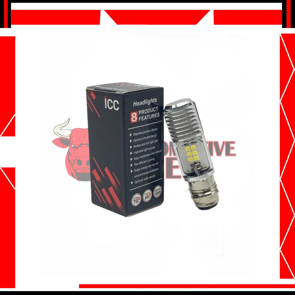 LAMPU LED MOTOR H6 12 LED TITIK LM02 ICC | LAMPU UNIVERSAL MOTOR H6 PREMIUM-2