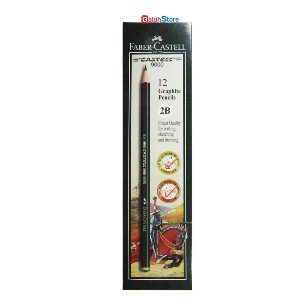 Faber Castell Pensil Castell 9000 2B 1 Box (12 Pcs)