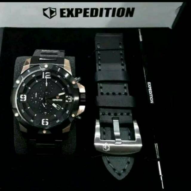 Jam tangan Expedition E6698 Black gold original