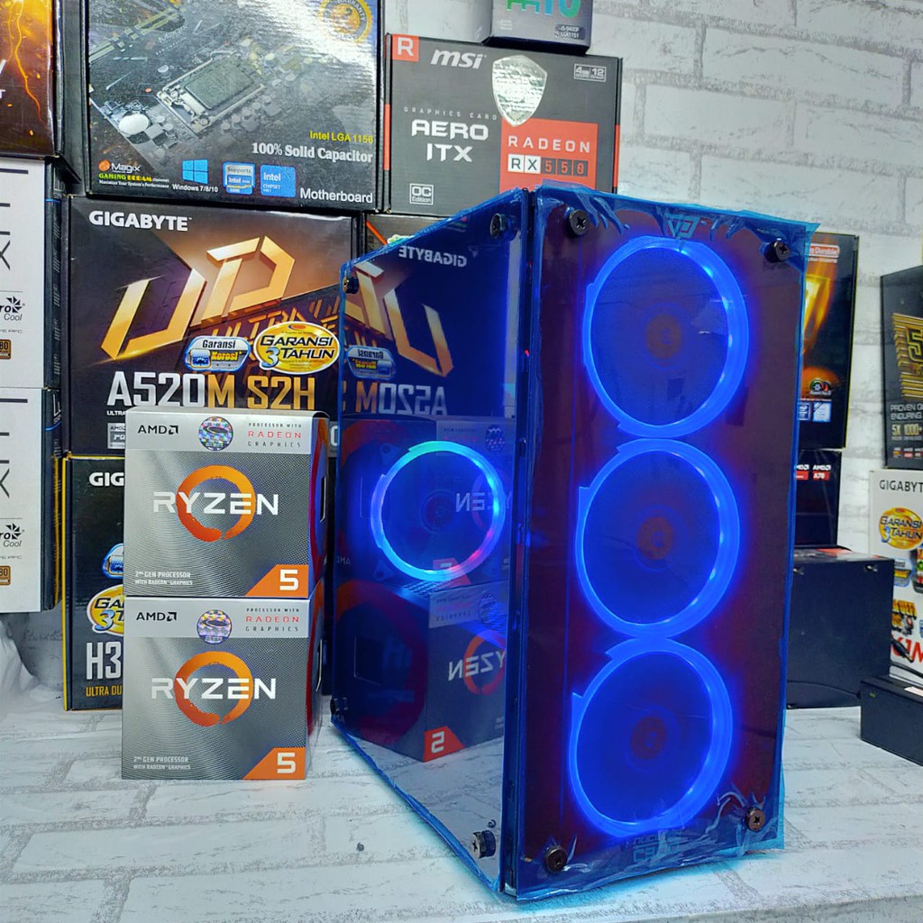 pc gaming ryzen 5 3400g ssd 128gb