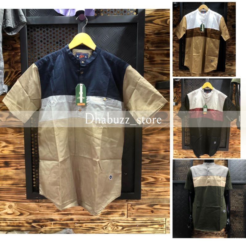 BAJU KEMEJA KOKO KEMKO PRIA LENGAN PENDEK KOMBINASI NEW MODEL SOFT COTTON TERBARU ORIGINAL AGERA VINTAGE