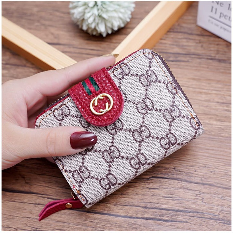 ( Fy ) COD DOMPET IMPORT DOMPET WANITA DOMPET MURAH MOTIF GD LIPAT MURAH DOMPET MINI REAL PIC