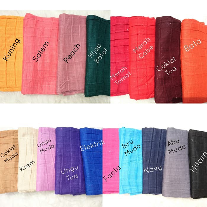 Pasmina Libanon Glitter Kotak Blink Blink Scarf Hijab Jilbab Kerudung