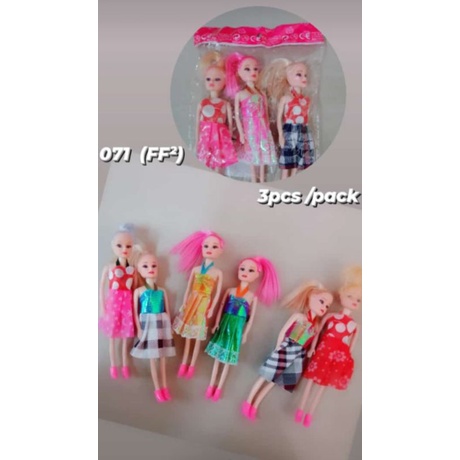 MAINAN ANAK BONEKA BARBIE ISI 3 PC DAN 5 PC