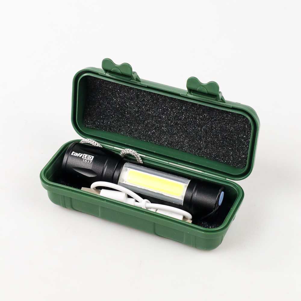 Senter LED USB Rechargeable XPE Q5 COB 2300 Lumens - 1517