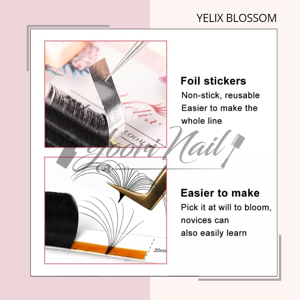 Yelix bloom blossom bulumata volume russian eyelash extension