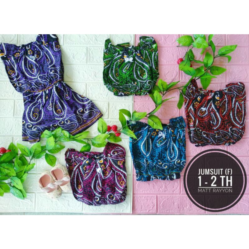 jumpsuit anak perempuan usia 1 2 tahun