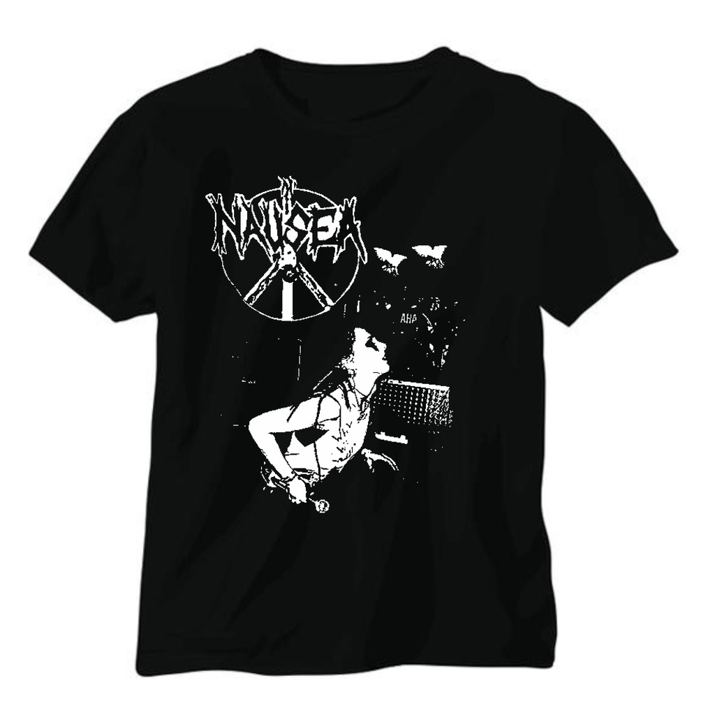 kaos band distro NAUSEA pria wanita