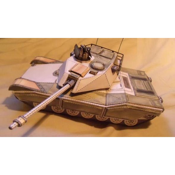 DIY Papercraft Sabre tank 3 Color