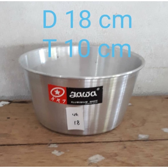 Kobokan aluminium jawa 18cm