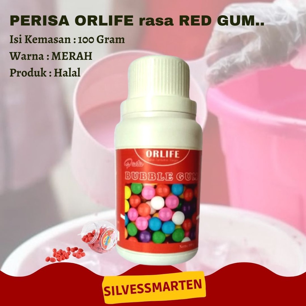 

FLASH SALE MENJELANG HARI RAYA ✅[silvessmarten] ORLIFE Perisa pasta RED BUBLE GUM | Merk Orlife Perisa RASA GUM MERAH Pasta Essen orlife / RED GUM Flavor atau Perisa WARNA MERAH Merk Orlife / 100ml Warna MENGGO