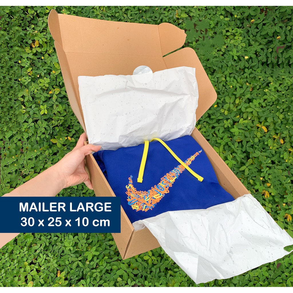 

Corrugated Box Mailer (L) - Kotak/Kardus/Dus/Hadiah/Baju/Celana/Hampers