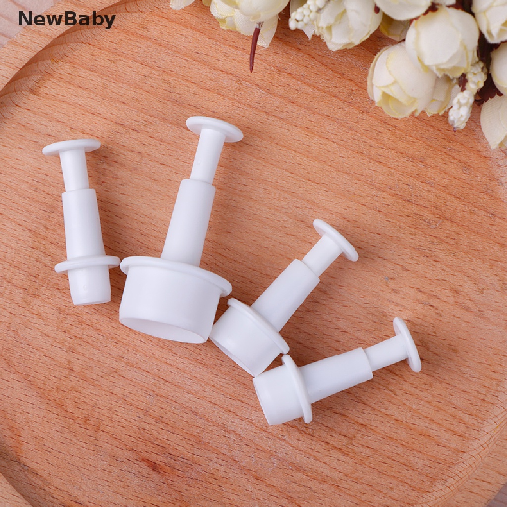 NewBaby 4pcs Round Cookie Molds Cutter Fondant Cake Decorating Tools Kitchen Accessories ID