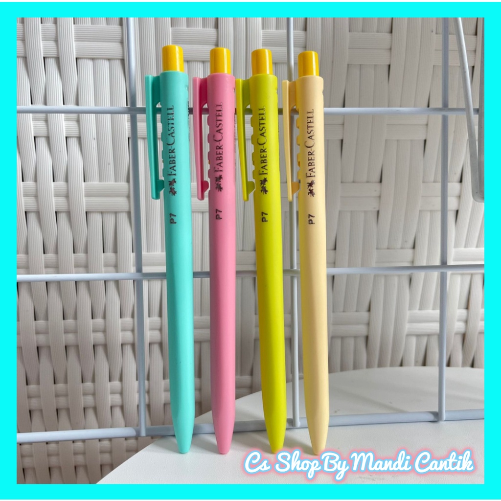 

Fabercastel pulpen cetek mekanik warna soft pastel p7 ready bisa cod