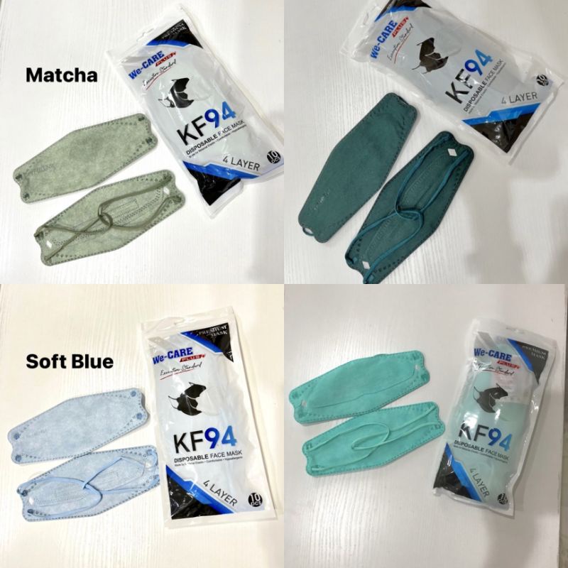 MASKER KF94 HIJAB MERK WE CARE izin KEMENKES 4PLY isi 10pcs Ziplock