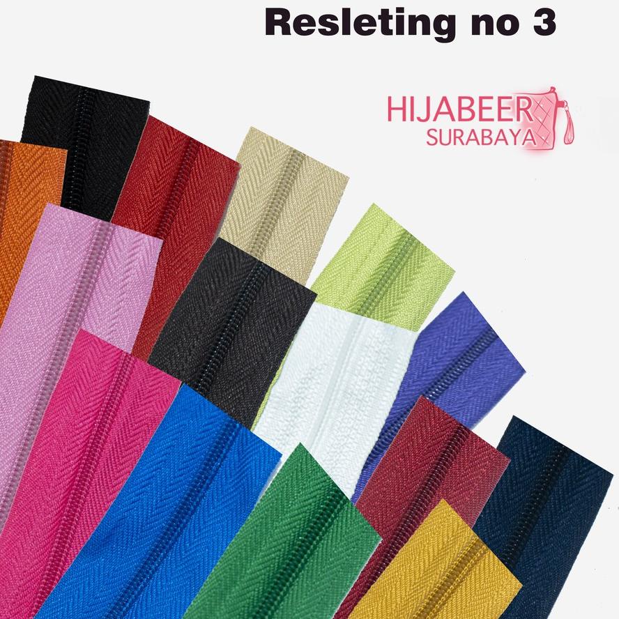

➣ Resleting Warna Gigi Plastik No 3 Aksesoris Tas (1 ROLL) ♀