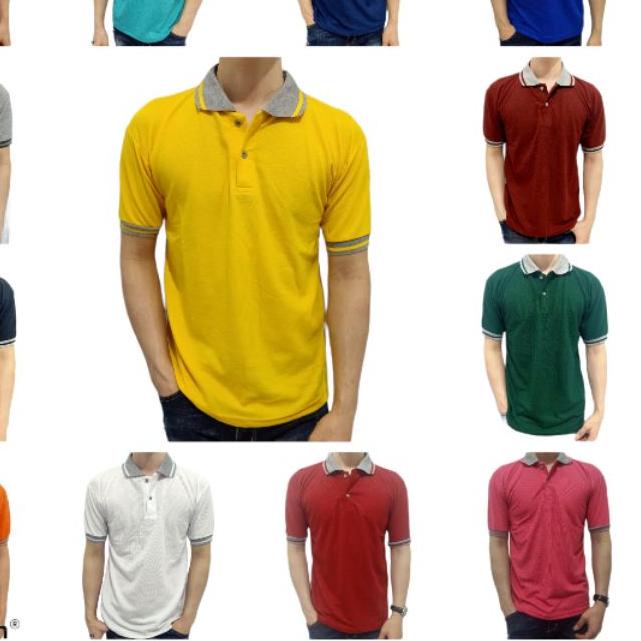 Jual Paling Laris Lr Kaos Kerah Polo Shirt Kerah Lakos Polos Kerah