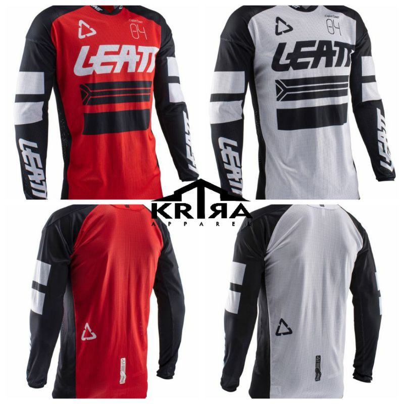 BAJU KAOS JERSEY TRAIL LEATT 4 MOTOR CROSS TRABAS ENDURO SUPER MOTO DOWNHILL CUSTOM ANAK JUMBO