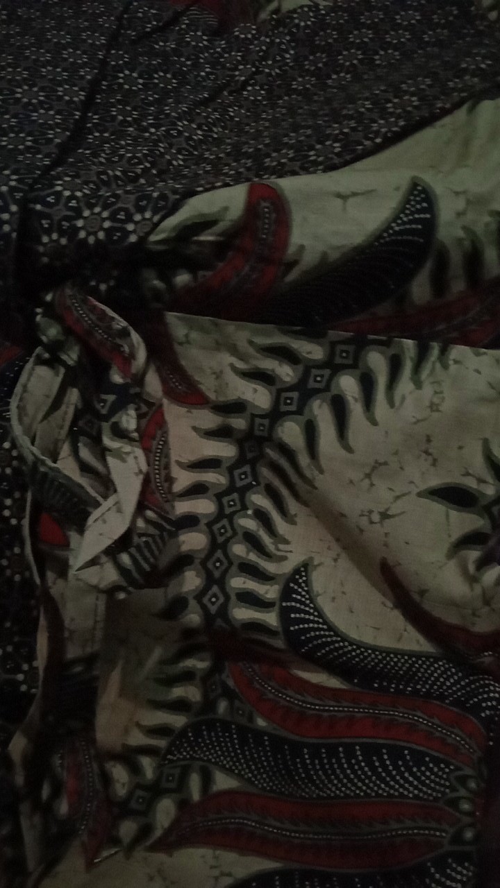 Batik Couple Keluarga - Sania Ruffle Batik Couple Garansi Termurah Shopee- Couple Set Family Asyanti