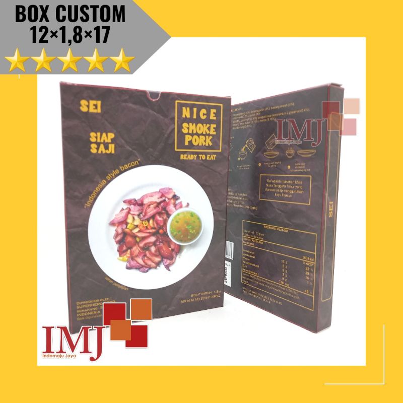 BOX MAKANAN CUSTOM 12x1,8x17 KARDUS MAKANAN CUSTOM 12×1,8×17 BOX CUSTOM