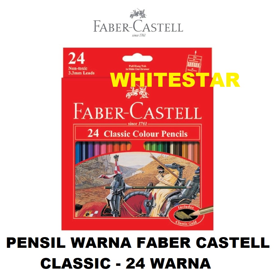 

pensil warna faber castell classic 24 warna colour