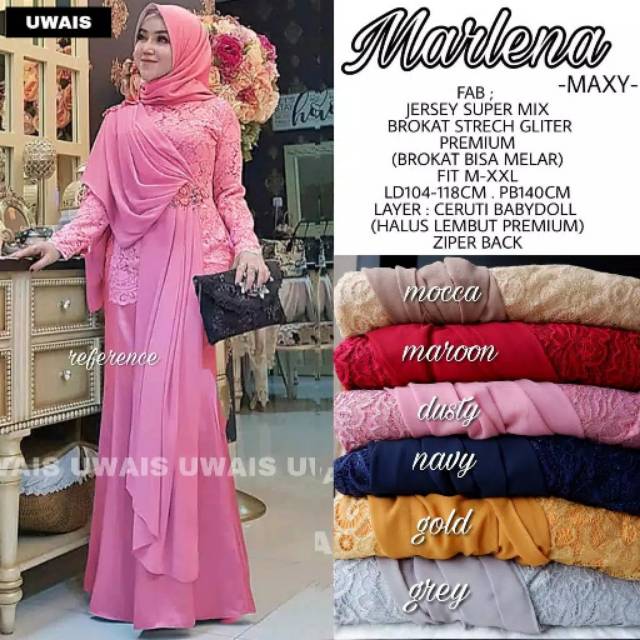 dress pesta hijab modern