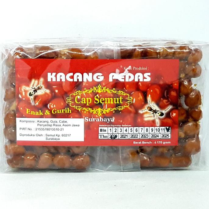 

Buruan Serbu] Cap Semut Kacang Pedas 170Gr | Gula Pedes Asin Manis Khas Surabaya