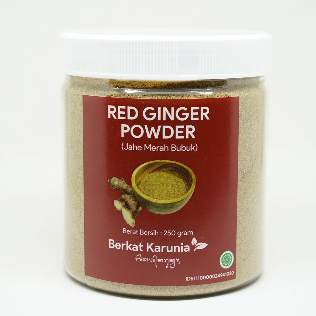 

Jahe Merah Bubuk Murni Berkat Karunia Bali (Original Red Ginger Powder) 250 Grm