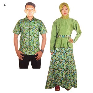 Couple Batik Sarimbit Gamis Baloteli