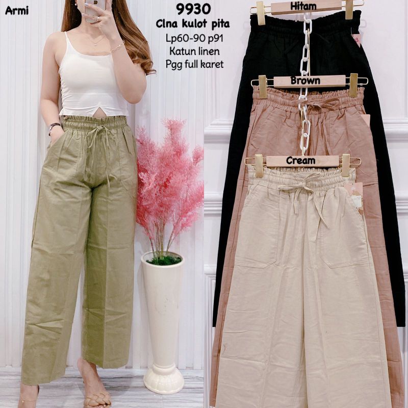 Celana katun celana kerja celana wanita