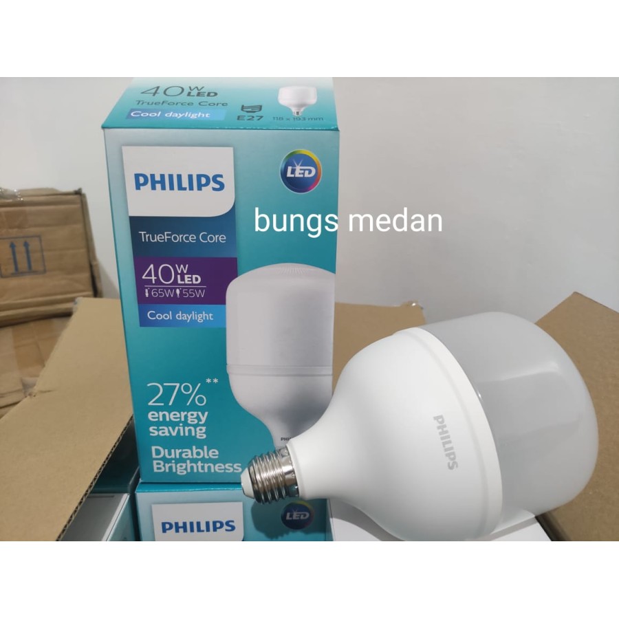 Lampu LED Philips 40W 40WATT 40 WATT PUTIH TFORCE BULB TRUEFORCE CDL