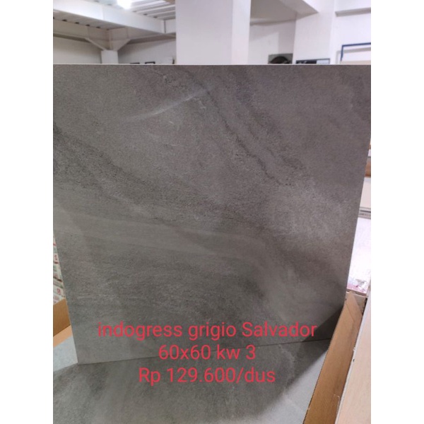 Granit lantai Indogress Grigio Salvador 60x60 KW3
