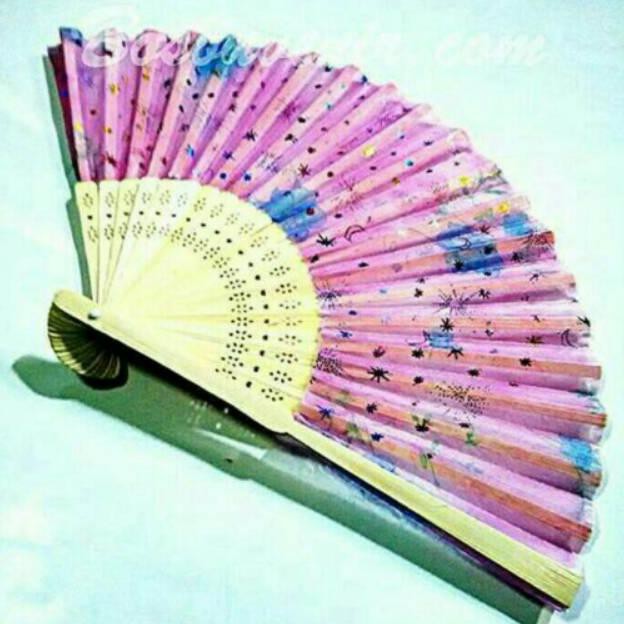 Sovenir pernikahan kipas jepang box paper cantik lucu