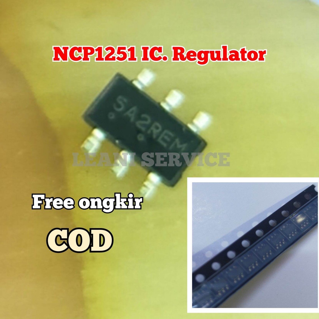 NCP 1251 ORI IC / 5A2REM . IC REGULATOR POWERSUPLAY TV SHARP