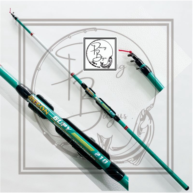 Joran Pancing Tegek Oregon Gupy 210 Fiber Set Kolong Murah Original