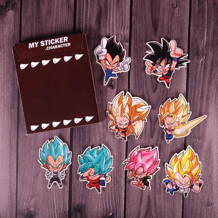 Stiker Dragon Ball Terlengkap Goku Vegeta Vigito Gogeta