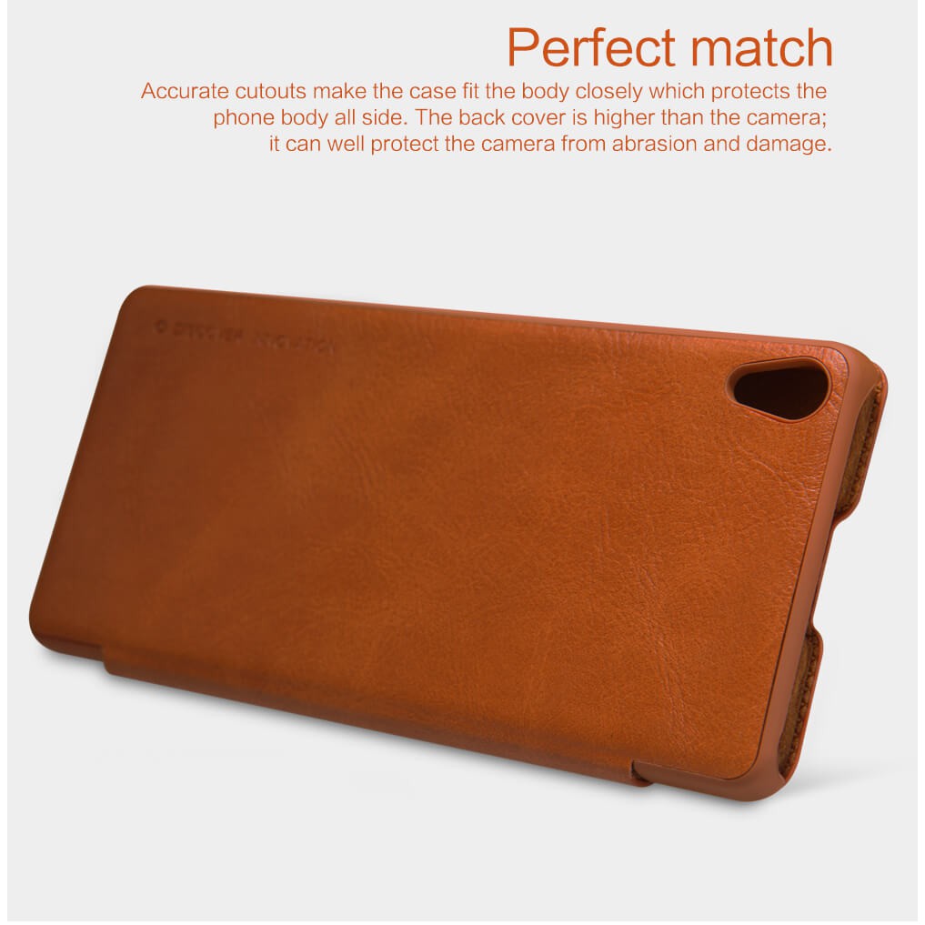 SONY Xperia XA Flip Leather Cover NILLKIN QIN Hard Case