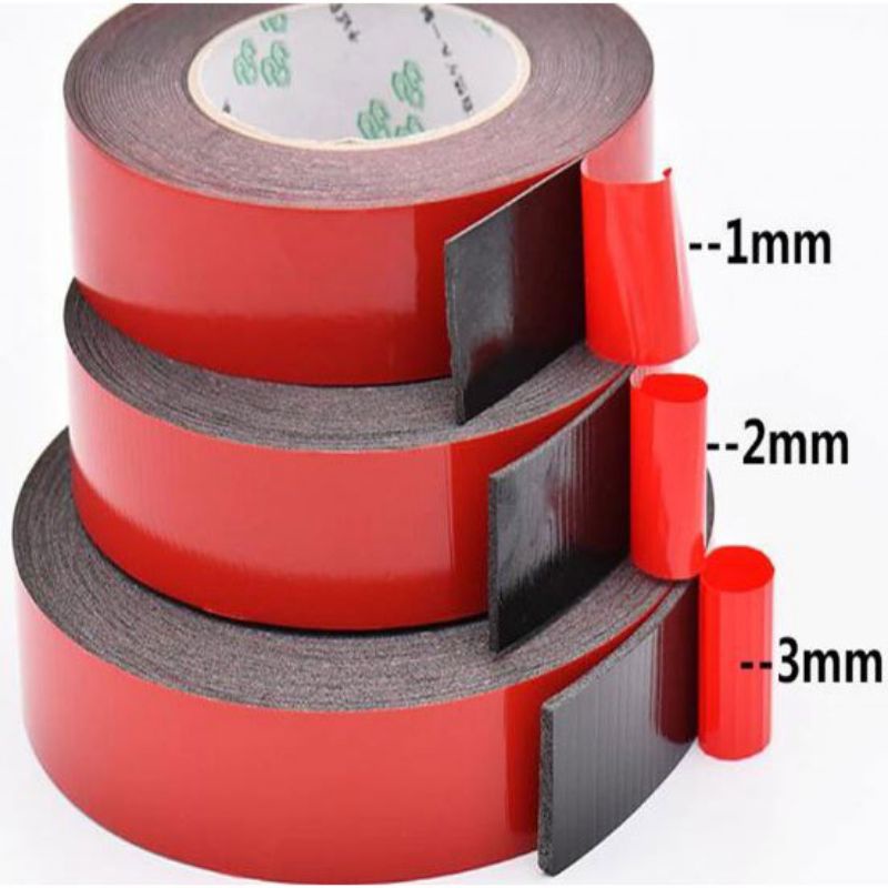 Lakban Double Tape 3M Foam Serba Guna Size