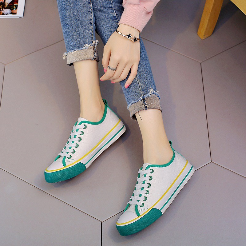 Minipetite Sepatu kets canvas sport wanita ringan casual berkualitas SD2107