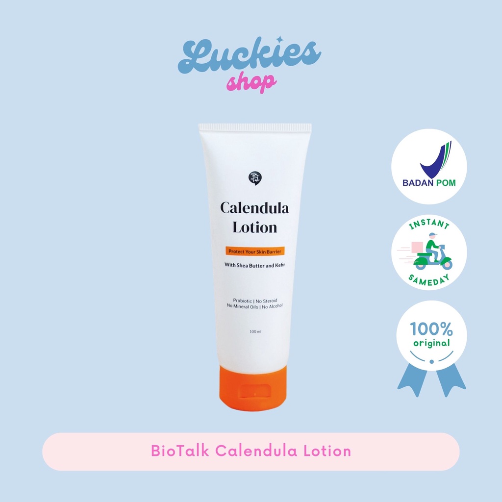 BPOM Biotalk Calendula Lotion For Eczema and Dry Skin Kulit Eksim Kering Bio Talk