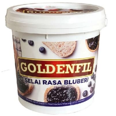 

SELAI- GOLDENFIL BLUEBERRY JAM 1KG( 50% BUAH ASLI) SELAI BLUEBERRY -SELAI.