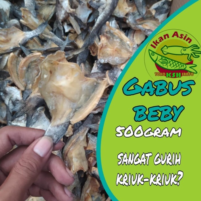 

ikan asin Gabus baby-500gram