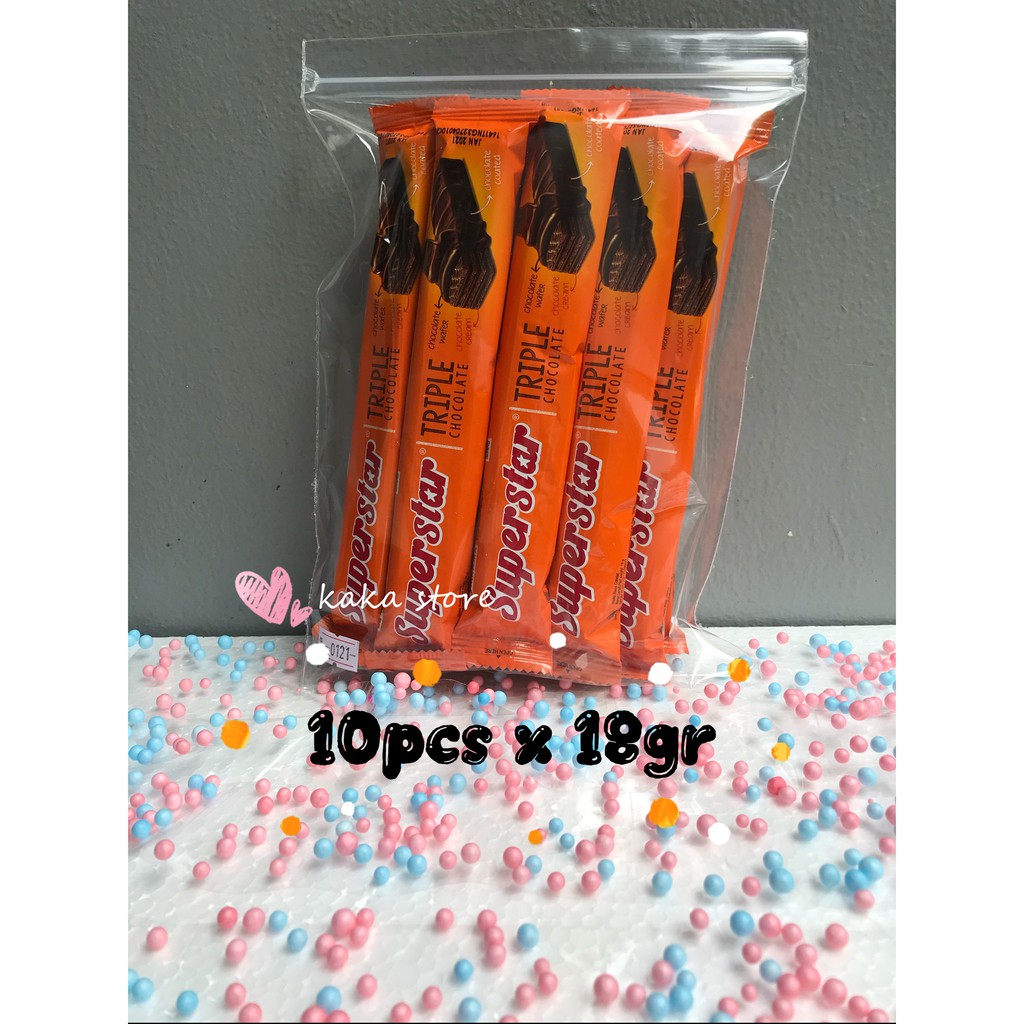 

SUPERSTAR, wafer, cemilan / snack repack / repacking / kiloan / pouch