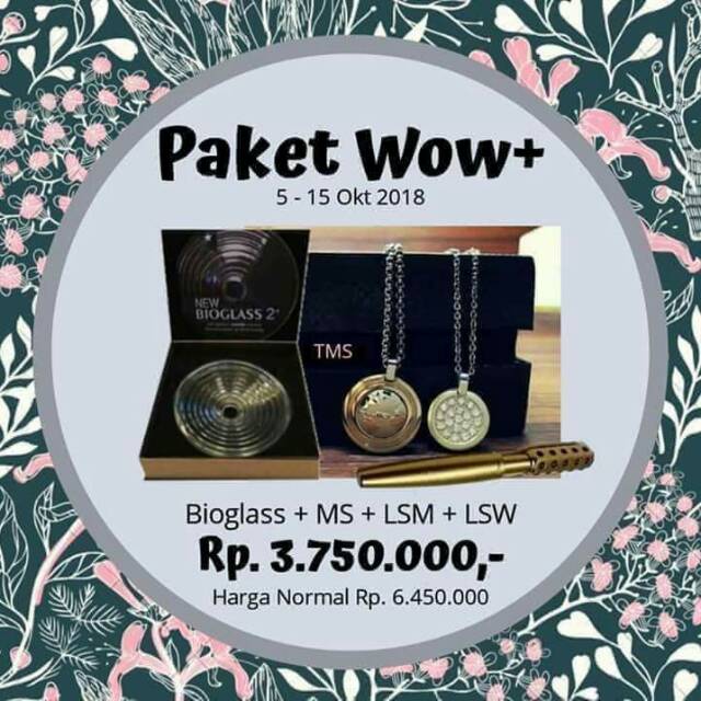 Paket MCI Murah&Lengkap,sepasang kalung kesehatan pendant LSM&LSW,Bioglass 2+ dan Magicstick